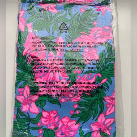 New Lilly Pulitzer UPF50 Skipper Popover Jacket Cerise Pink Safari Sunset, XL - Picture 4 of 5